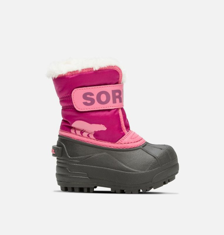 Sorel Çocuk Toddler Commander™ - Kar Botu Pembe/Siyah - 634-IQRZHY